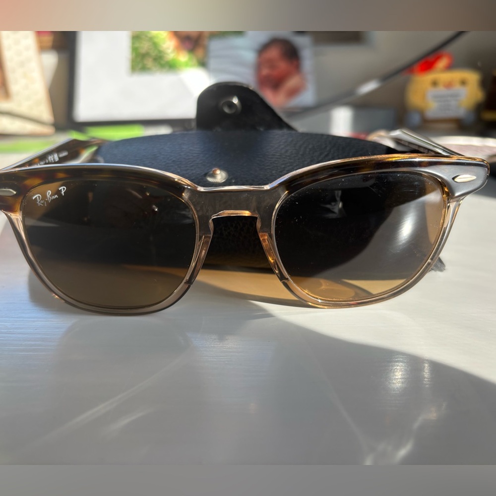 Ray-Ban Hawkeye Brown and Gold Sunglasses